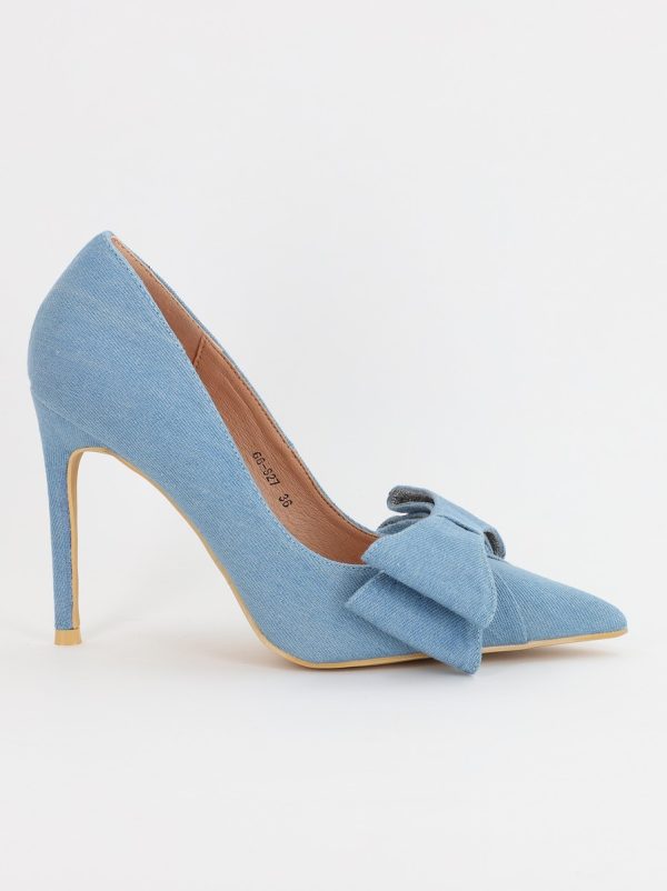 Pantofi Dama stiletto denim cu fundita albastra (BS27S2307050) 119