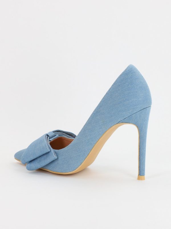 Pantofi Dama stiletto denim cu fundita albastra (BS27S2307050) 121
