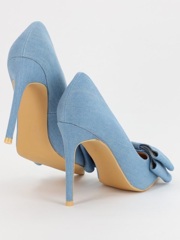 Pantofi Dama stiletto denim cu fundita albastra (BS27S2307050) 122