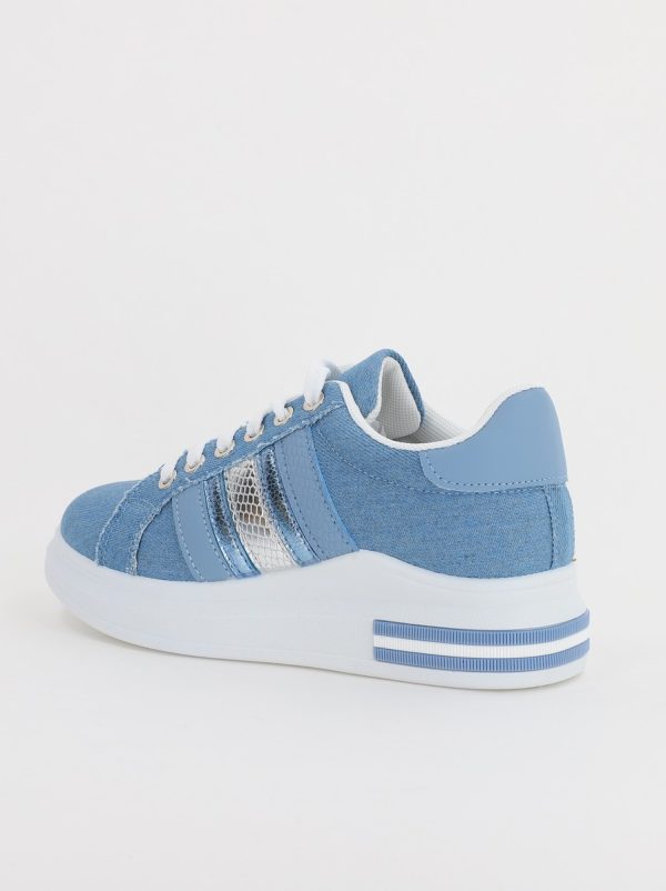 Pantofi Sport Dama cu șiret denim albastru BS248EV2307128 124