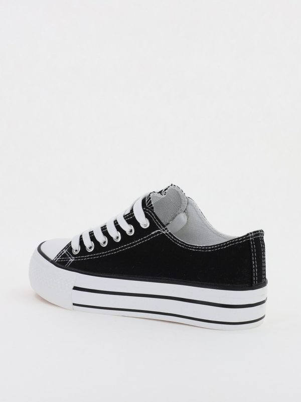 Pantofi sport pentru femei model teniși culoare neagră BS307A2307147 124