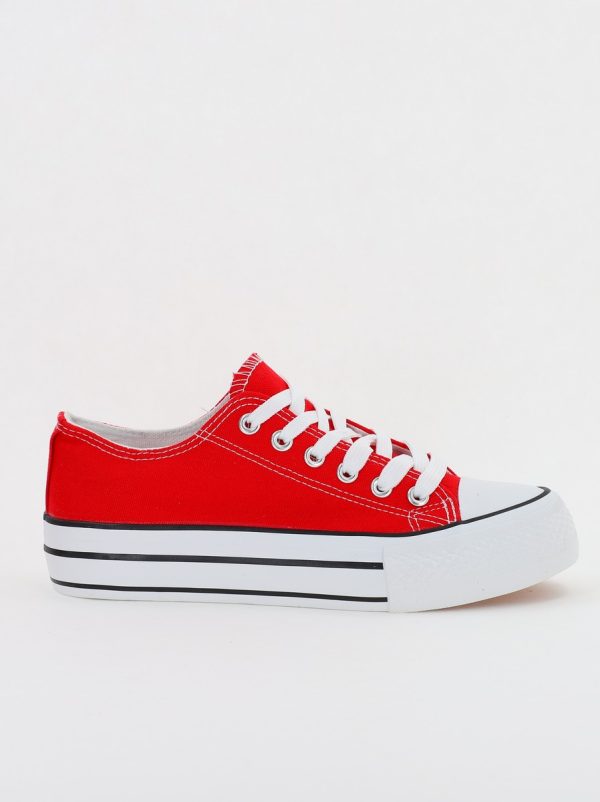 Pantofi sport pentru femei model teniși culoare rosie BS307A2307148 120