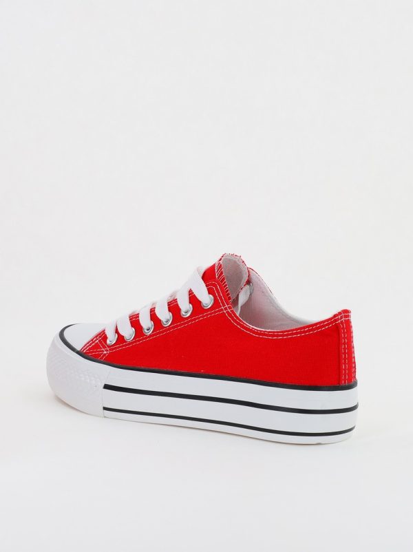 Pantofi sport pentru femei model teniși culoare rosie BS307A2307148 122