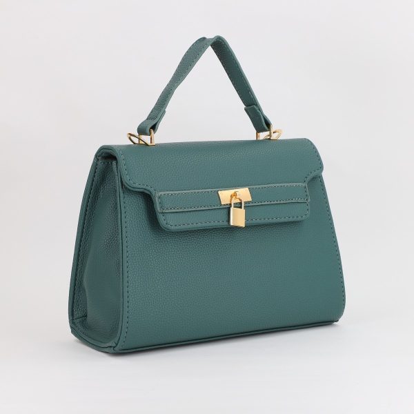 Geanta Umar Dama Casual - Poseta dama casual de mana din piele ecologica cu un compartiment Albastru Maxfly (BS7804K2307267)