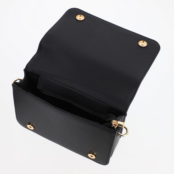 Poseta dama casual de umar din piele ecologica cu un compartiment Negru BS7805K2307238 121