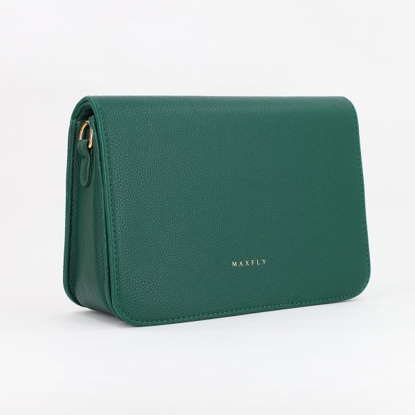 Geanta Umar Dama Casual - Poseta dama casual de umar din piele ecologica cu un compartiment Verde BS7805K2307242