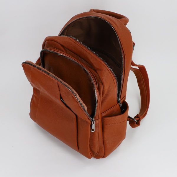 Rucsac dama piele ecologica cu buzunare laterale Maro MariaC BS434MC2307247 121
