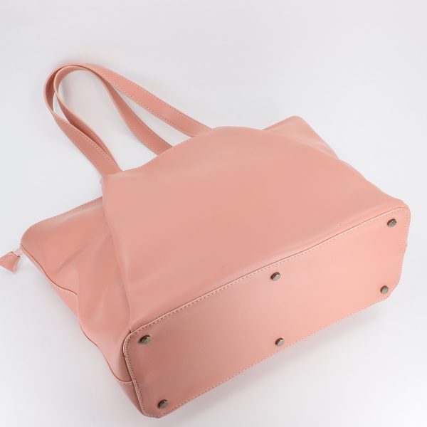 Set Geanta Shopper cu Portofel Piele Ecologica Roz (BS49SET2308202) 123