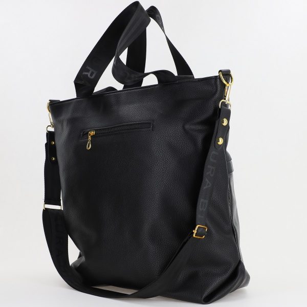 Geanta Dama Shopper Piele Ecologica Taupe cu Doua Compartimente Laura Biaggi BS224M23090365 119