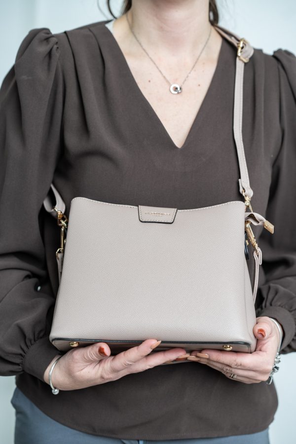 Geanta Casual Femei Din Piele Ecologica Taupe FloraCO BS3617R2307354 119