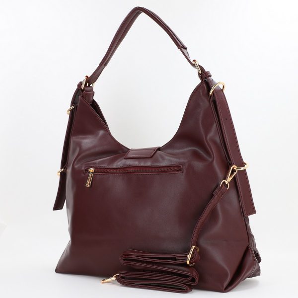 Geanta dama shopper piele ecologica visiniu David Jones BS7022DJ2309902 122