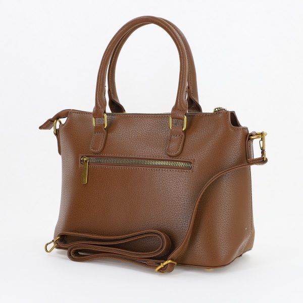 Geanta casual dama din piele ecologica maro un compartiment David Jones BS7001DJ23090026 120