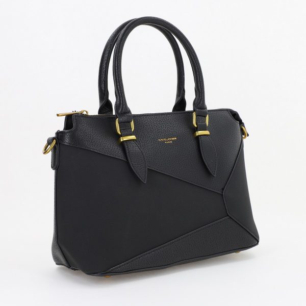 Geanta casual dama din piele ecologica negru un compartiment David Jones BS7001DJ23090028 120