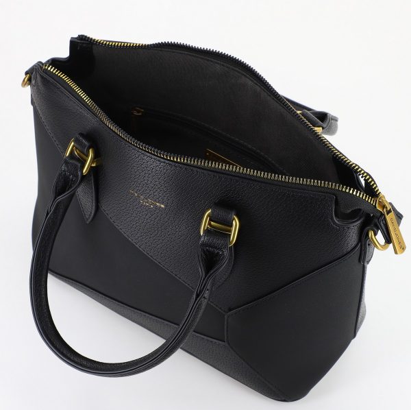 Geanta casual dama din piele ecologica negru un compartiment David Jones BS7001DJ23090028 123