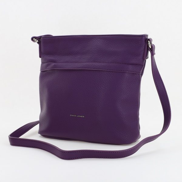 David Jones - Geanta casual femei tip postas din piele ecologica Mov David Jones (BS7013DJ2309909)