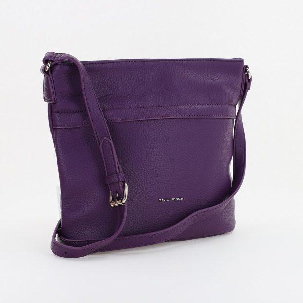 Geanta casual femei tip postas din piele ecologica Mov David Jones (BS7013DJ2309909) 120