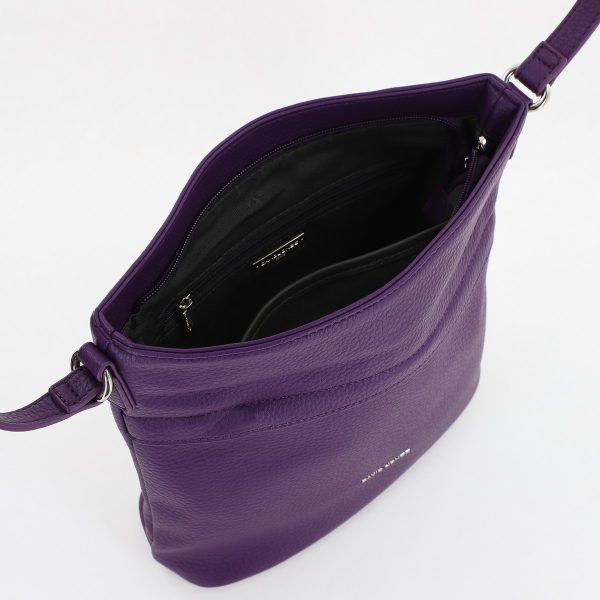 Geanta casual femei tip postas din piele ecologica Mov David Jones (BS7013DJ2309909) 122