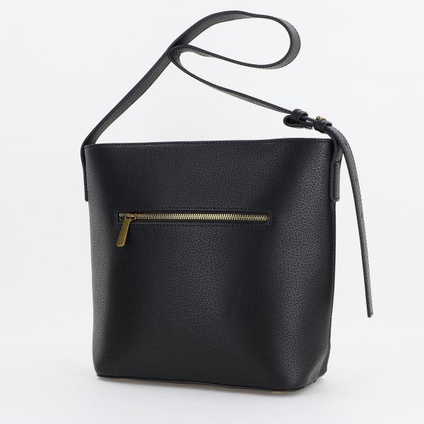 Geanta casual femei tip postas din piele ecologica Neagra David Jones (BS7002DJ2309387) 120