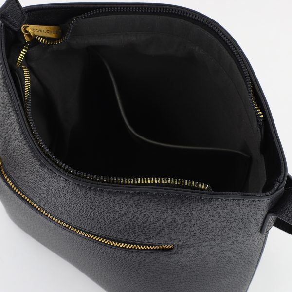 Geanta casual femei tip postas din piele ecologica Neagra David Jones (BS7002DJ2309387) 121