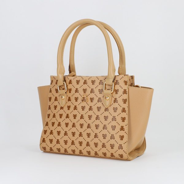 Geanta dama casual cu două compartimente bej Lulu Castagnette BS2319A2307367 120
