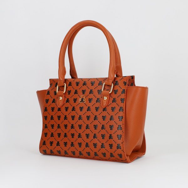 Geanta dama casual cu două compartimente maro Lulu Castagnette BS2319A2307366 121
