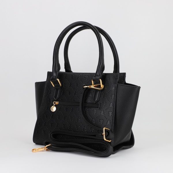 Geanta dama casual cu două compartimente negru Lulu Castagnette BS2319A2307365 123