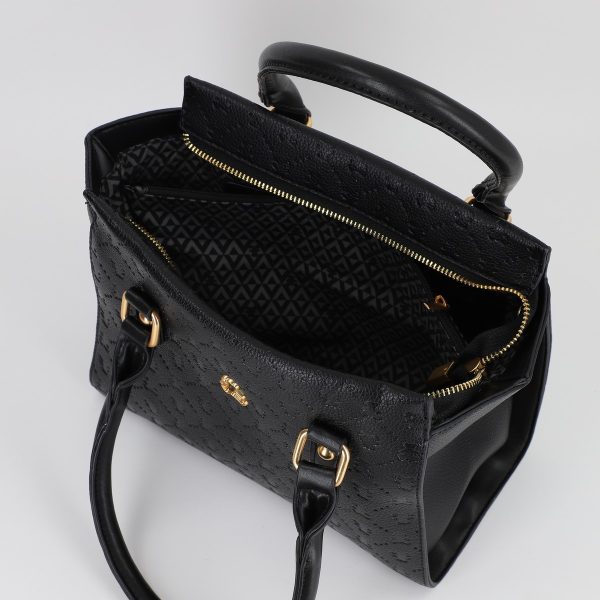 Geanta dama casual cu două compartimente negru Lulu Castagnette BS2319A2307365 124