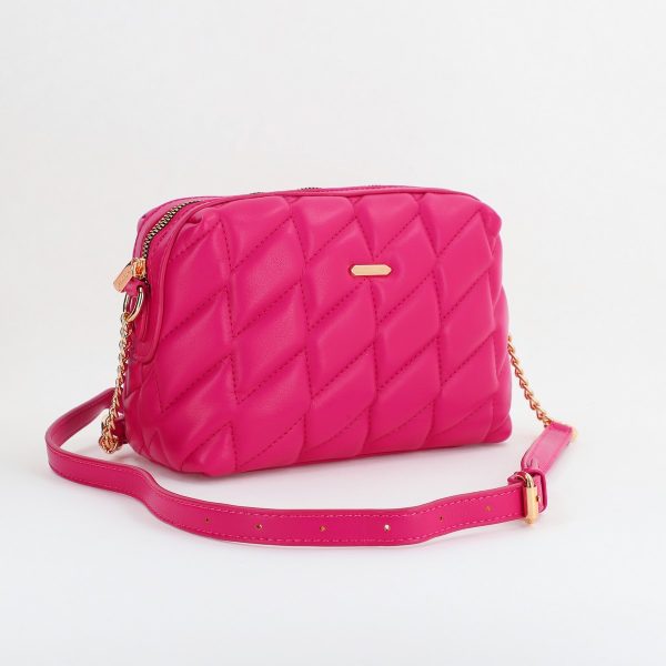 David Jones - Geanta dama casual de umar din piele ecologica roz David Jones BS6723CM2309038
