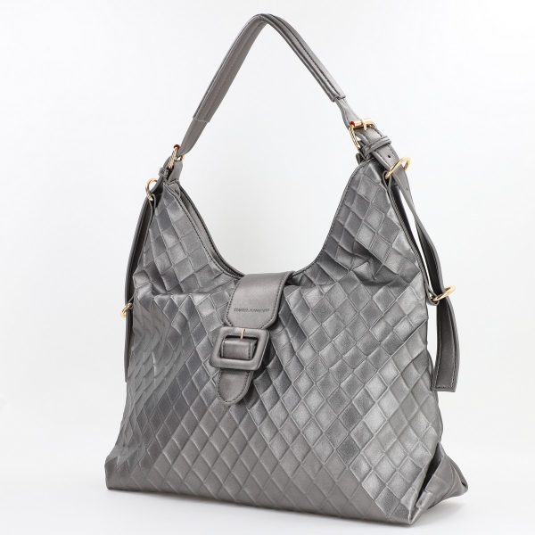 Geanta dama shopper piele ecologica argintiu David Jones BS7022DJ2309901 120
