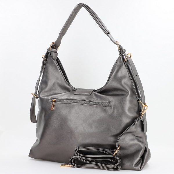 Geanta dama shopper piele ecologica argintiu David Jones BS7022DJ2309901 122