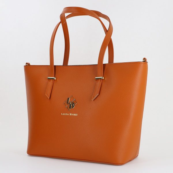 Geanta Dama Shopper Piele Ecologica Maro cu Bretea de Umar Laura Biaggi BS274JS2309372 119