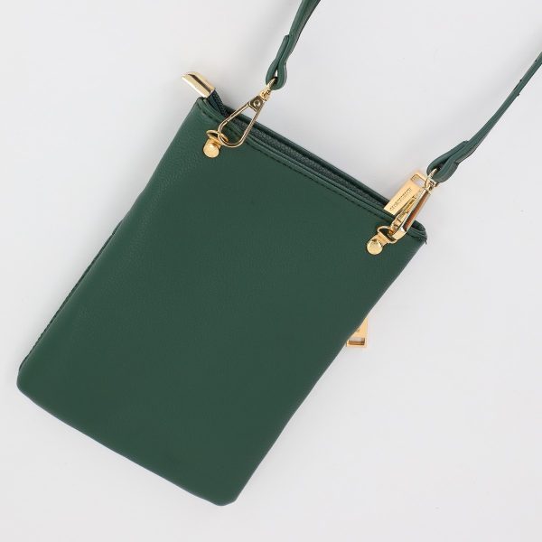 Geanta Mobil de Femei din Piele Eco Un Compartiment Verde Georges Rech - BS237AH2307201 121
