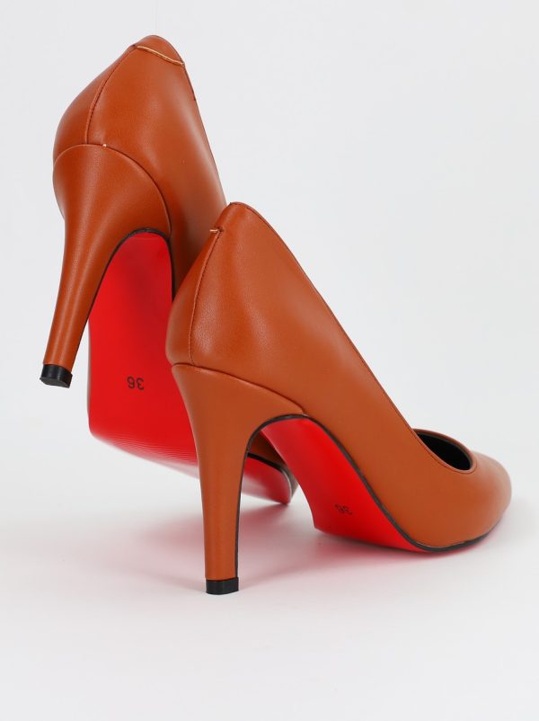 Pantofi Dama cu Toc subtire stiletto Maro Mat (BS799AY2309113) 119