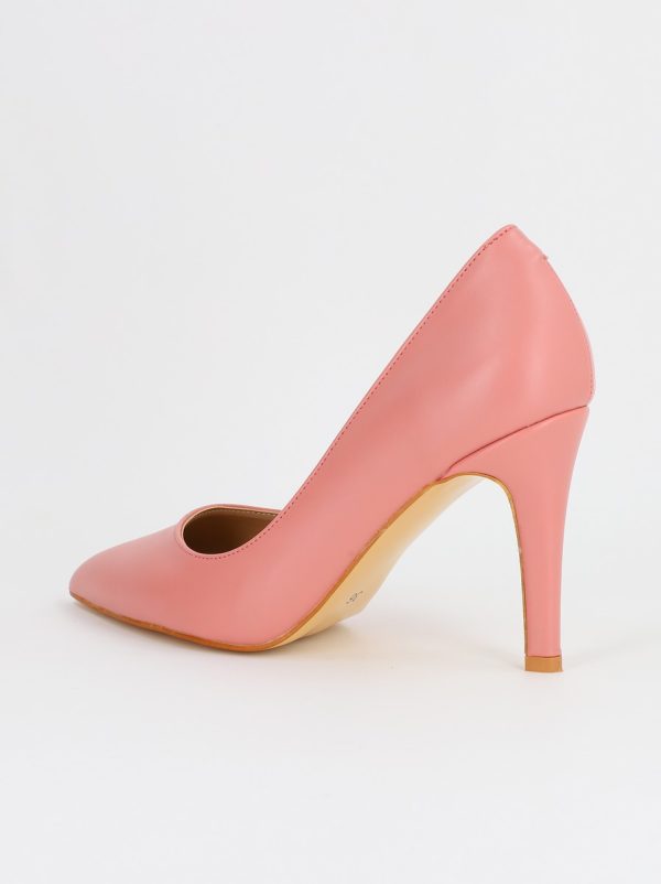 Pantofi Dama cu Toc subtire stiletto Roz Mat (BS799AY2309110) 123