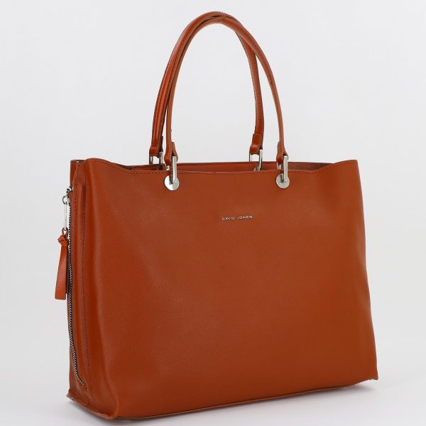 Poseta dama office de mana din piele ecologica maro David Jones BS6540DJ2309006 119