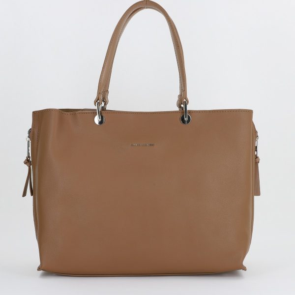 Poseta dama office de mana din piele ecologica Taupe David Jones BS6540DJ2309008 120
