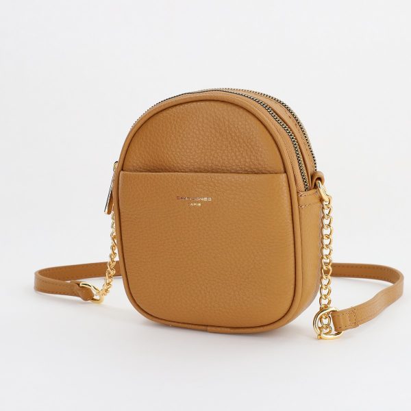 David Jones - Poseta femei casual de umar din piele ecologica maro David Jones BS7000DJ2309918