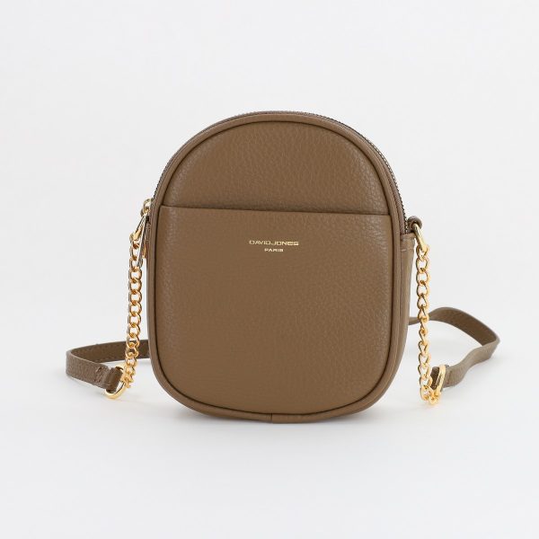 Poseta femei casual de umar din piele ecologica taupe David Jones BS7000DJ2309920 120