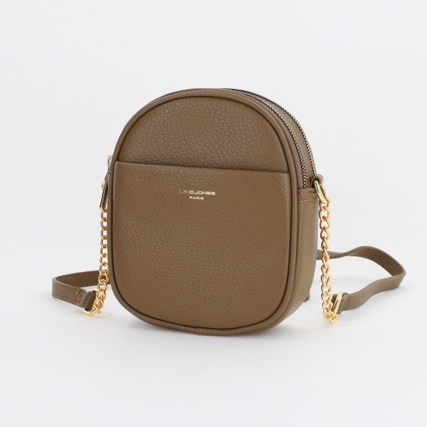 David Jones - Poseta femei casual de umar din piele ecologica taupe David Jones BS7000DJ2309920
