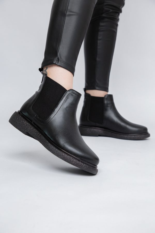 Ghete Damă cu elastic Piele Ecologică culoare Negru (BS1032BT2312038) 119