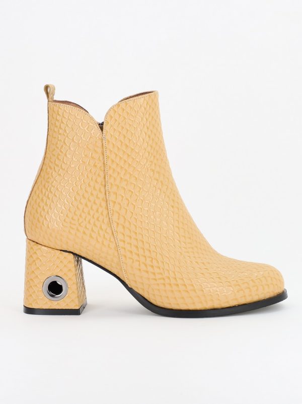 Botine damă din piele ecologică Bej (BS712BT2310061) 120