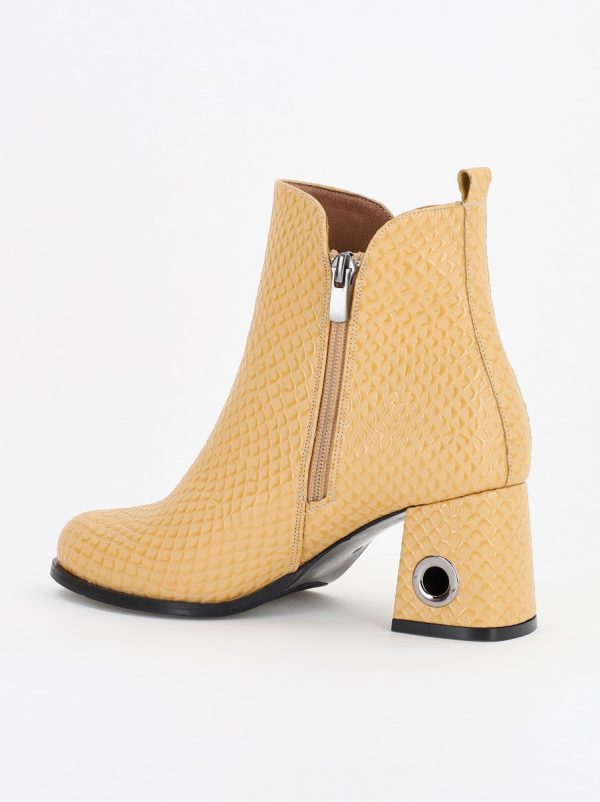 Botine damă din piele ecologică Bej (BS712BT2310061) 122