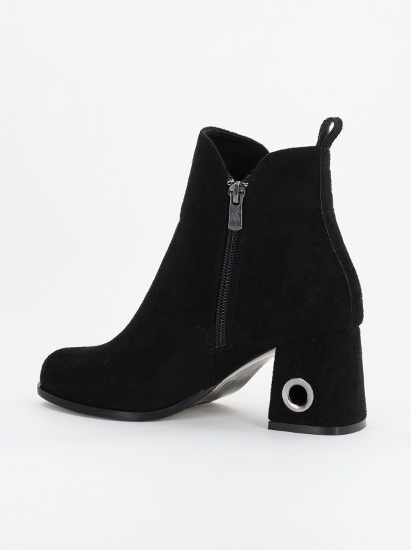 Botine damă din piele ecologică întoarsă Neagră (BS712BT2310063) 121