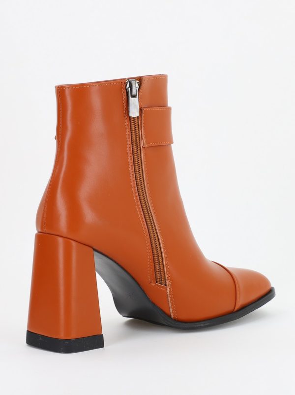 Botine dama din piele ecologică Maro (BS5007BT2310055) 121