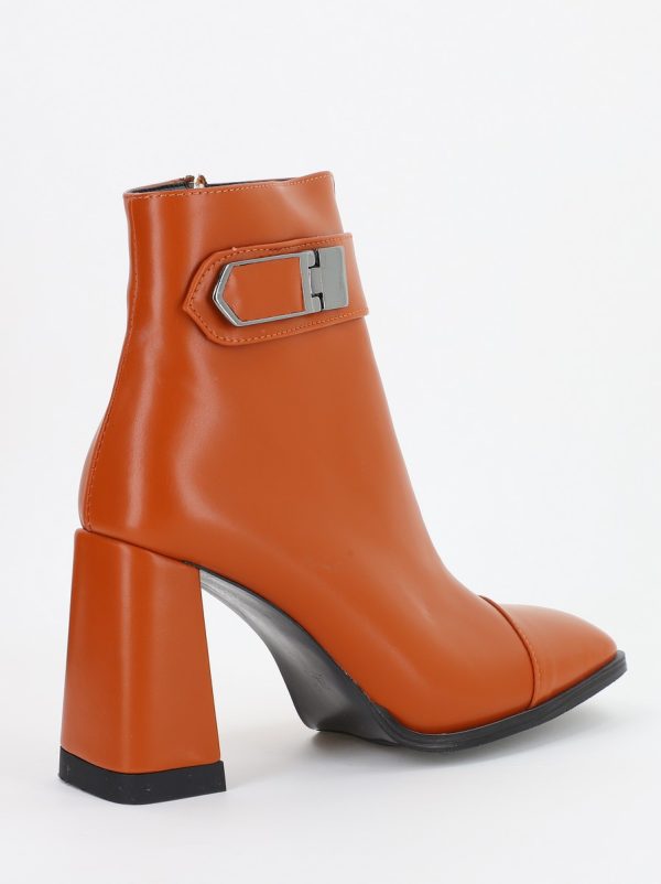 Botine dama din piele ecologică Maro (BS5007BT2310055) 122