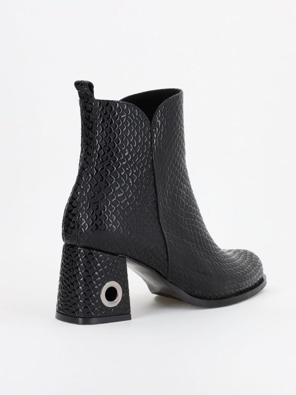 Botine damă din piele ecologică Neagră (BS712BT2310062) 121