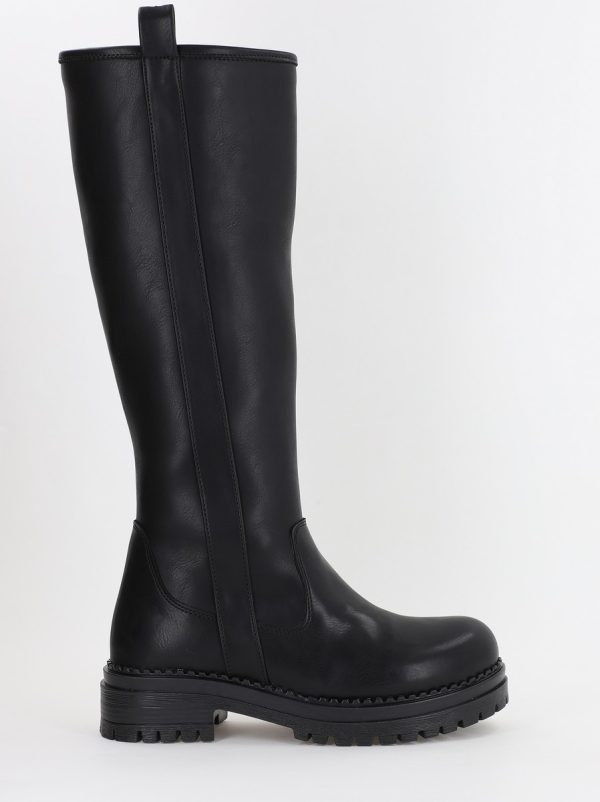 Cizme dama din piele ecologică Negru Mat (BS8015CZ2310068) 119