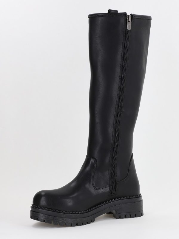 Cizme dama din piele ecologică Negru Mat (BS8015CZ2310068) 121