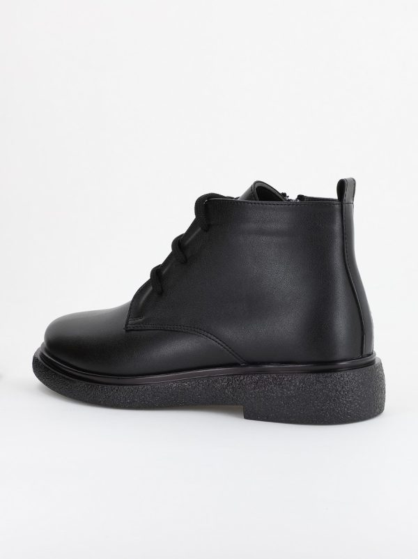 Ghete Damă cu Șiret Piele Ecologică culoare Negru (BS5002BT2310040) 121