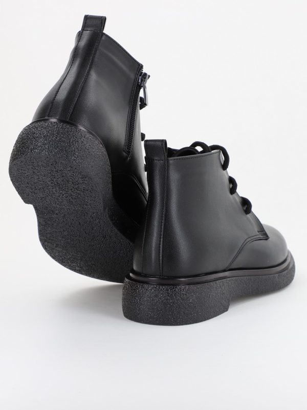 Ghete Damă cu Șiret Piele Ecologică culoare Negru (BS5002BT2310040) 119